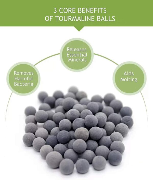 DreamDealsSG 200pcs Tourmaline Balls for Freshwater Aquarium Tank. Mineral Supplement Substrate. Live Shrimp Food, Betta Fish Food, and Crayfish Food. Water Conditioner for Freshwater Shrimp etc - Image 4