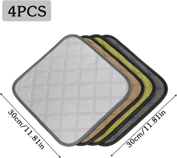 4 Pack Guinea Pig Cage Liner,Washable Pee Pads for Small Pet,Reusable Guinea Pig Bedding,Non-Slip Mat for Small Animals Soft and Comfortable Sleep Pads for Chinchillas Rabbits Hamster Bunny - Image 2