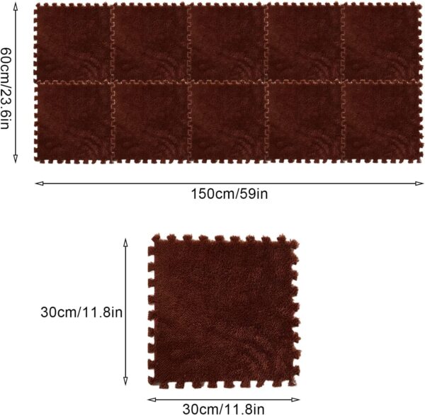 10PCs Guinea Pig Pads Washable, Reusable Guinea Pig Bedding, Guinea Pig Cage Liners, Waterproof Pet Training Pads, Pet Mat for Small Animals, 30*30*1cm (Coffee, 30*30*1cm) - Image 4