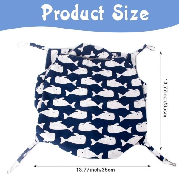 AYNKH 3-Layer Pet Cage Hammock, Small Animals Hanging Bed Soft Swing Nest Bunkbed Plush Glider Cage Warm Toy for Chinchilla Guinea Pig Rabbit Ferrets Rat Squirrel Playing Sleeping - Image 2