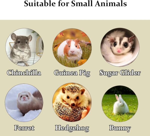 Tfwadmx Rabbit Litter Box Bunny Corner Litter Pan Pet Bedding Litter Box with Grate Small Animal Toilet Potty Trainer for Rabbit Bunny Chinchilla Guinea Pig Ferret (White) - Image 7