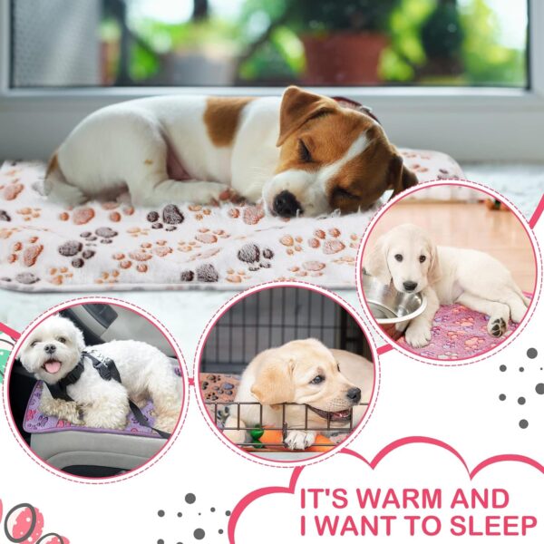 Tudomro 8 Pcs Guinea Pig Bedding Cage Liners Bulk Waterproof Blankets Small Animal Flannel Throw Bedding Absorbent Reusable Pet Pee Sleep Mat Pad Cover for Hamster Ferret (Paw,35 x 24 Inch) - Image 3