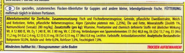 Tropical Guppy Flake Food for Guppies and Live Bears 100ml - Image 3