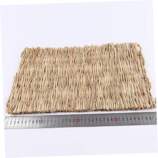 Yardwe 15 Pcs Grass Nest Hamster Summer Mat Hamster Sleeping Mat Small Hamster Bed Chinchilla Bedding Small Rat Hamster Bed Small Hamster Nest Natural Woven Bed Mat Small Animal Straw - Image 5