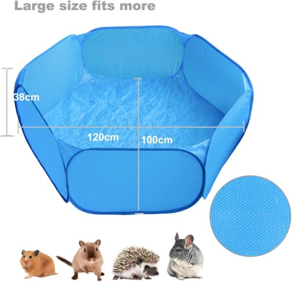 Heppurg Guinea Pig Playpen Indoor Run Pen Hamster Playpen Small Animal Play Pen Pet Pop up Playpen Exercise Yard Fence Portable C&C Cage Tent Cage - Image 2