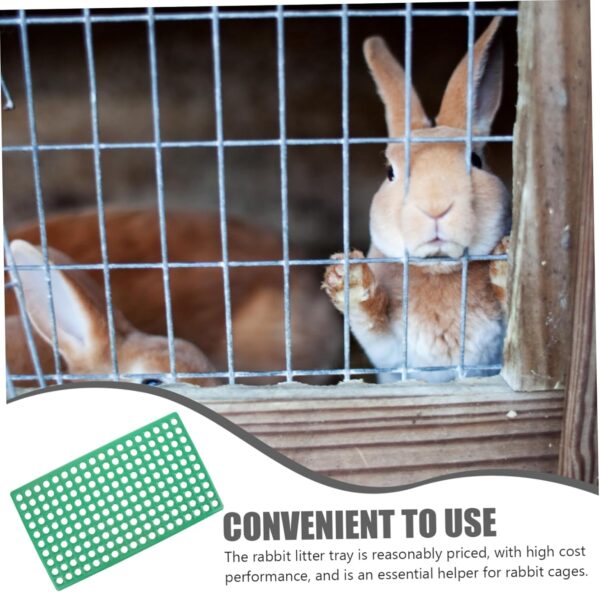 GANAZONO 2pcs Rabbit cage Leaky Board Rabbit Bedding pet Bedding for Small Animals Bunny Bedding for Rabbits pet nest mat Hamster cage Liner Rabbit cage Liner Rabbit Foot Plate pet Supply - Image 8