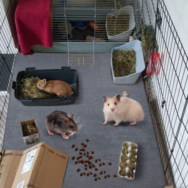 Guinea Pig Bedding,Guinea Pig Cage Liner Pad,Non-slip Guinea Pig Fleece Cage Liners,Highly Absorbent for Small Animal Guinea Pigs,Ferrets, Rabbits, Hamsters,Rabbit Hedgehog Fit Cage C&C 2x3 - Image 6
