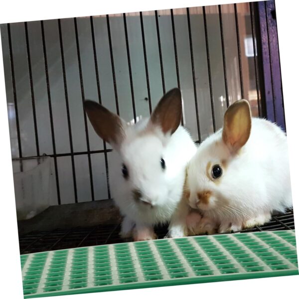 GANAZONO 2pcs Rabbit cage Leaky Board Rabbit Bedding pet Bedding for Small Animals Bunny Bedding for Rabbits pet nest mat Hamster cage Liner Rabbit cage Liner Rabbit Foot Plate pet Supply - Image 3