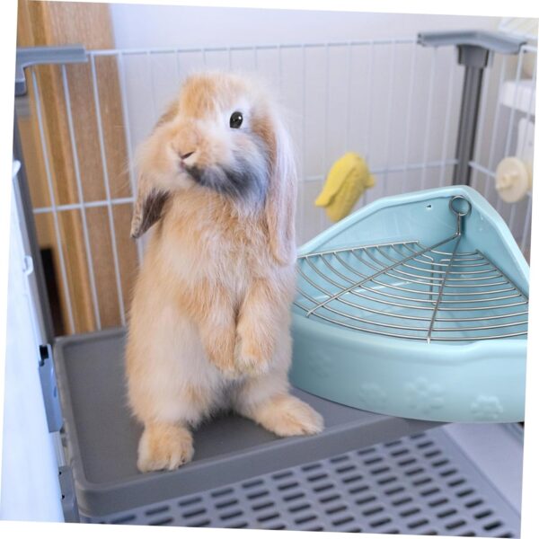 BESPORTBLE Rabbit Ceramic Toilet Potty Bedding for Hamster Small Pet Supply Chinchilla Bedding Rabbit Litter Pan Hamster Toilet Rabbit Toilet Rabbit Cage Pet Toilet Accessory Ceramics - Image 5