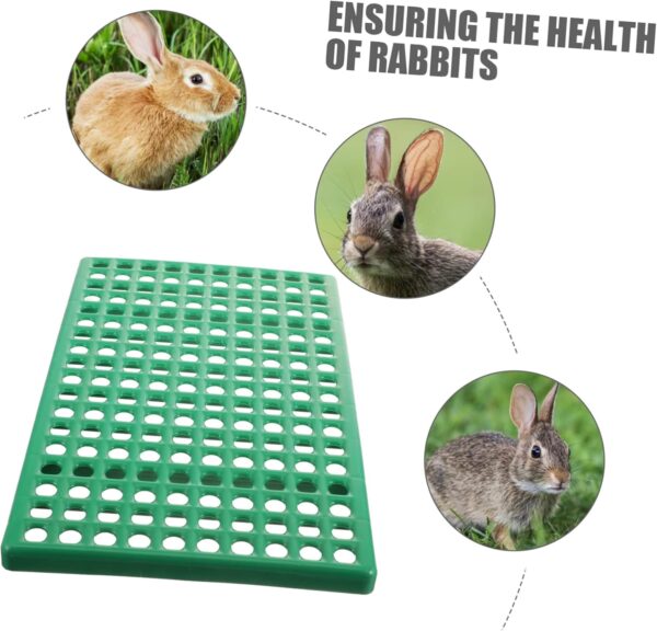GANAZONO 2pcs Rabbit cage Leaky Board Rabbit Bedding pet Bedding for Small Animals Bunny Bedding for Rabbits pet nest mat Hamster cage Liner Rabbit cage Liner Rabbit Foot Plate pet Supply - Image 7