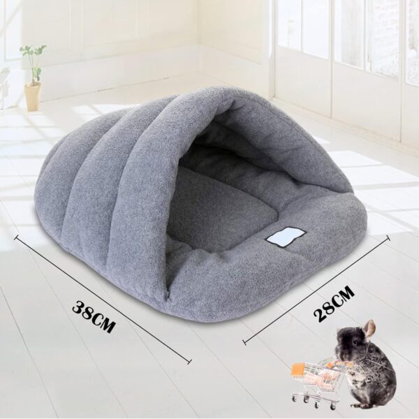 TUAKIMCE Guinea Pig Bed Soft Fleece Rat Bed Guinea Pig Bedding,Hamster Bed Sleeping Bag,Warm Slippers Guinea Pig House,Small Animal Bed Cave Nest for Hamster Chinchilla Small Hedgehog Turtle - Image 2
