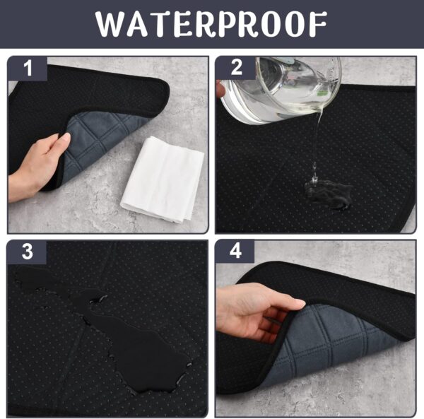 4 Pack Guinea Pig Cage Liners, 30 x 30cm Washable Pet Pee Pads, Anti Slip Small Animals Bedding, Reusable High Absorbent Pet Mat with Waterproof Bottom for Rabbit Hamster Cat Dog Chinchilla Cages - Image 6