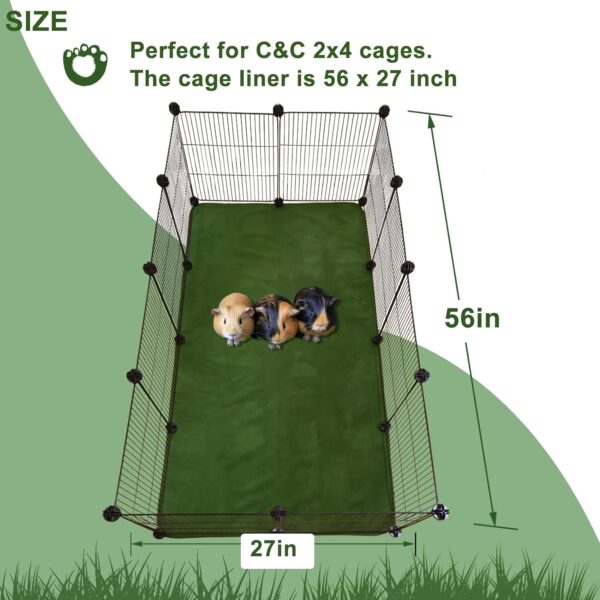 Guinea Pig Bedding Fleece Cage Liner C&C 2x4,Guinea Pig Fleece Blanket Cage Liner 56x28 (c&c 2x4 (2PCS)) - Image 4
