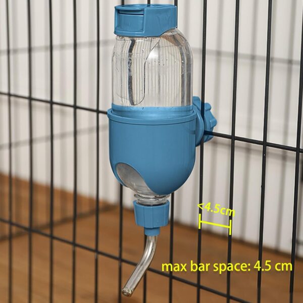 TOKAYIFE Pet Water Bottle for Cage Crate 500ml Water Dispenser for Small Animal Rabbit Guinea Pig Chinchilla Ferret Squirrel Hedgehog (Blue) - Image 6