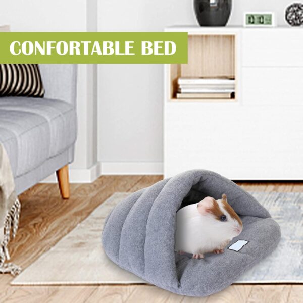 TUAKIMCE Guinea Pig Bed Soft Fleece Rat Bed Guinea Pig Bedding,Hamster Bed Sleeping Bag,Warm Slippers Guinea Pig House,Small Animal Bed Cave Nest for Hamster Chinchilla Small Hedgehog Turtle - Image 7
