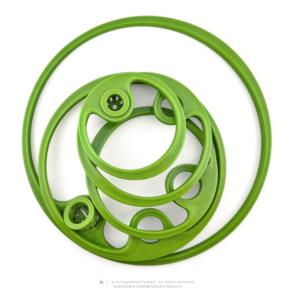 byMazy Fish Feeding Ring with Worm Feeder Cone, Aquarium Floating Plant Portal - Tropical/Cold-Water Fish Tank Accessories (100mm Ring + Large Cup, Clear White) - Image 5