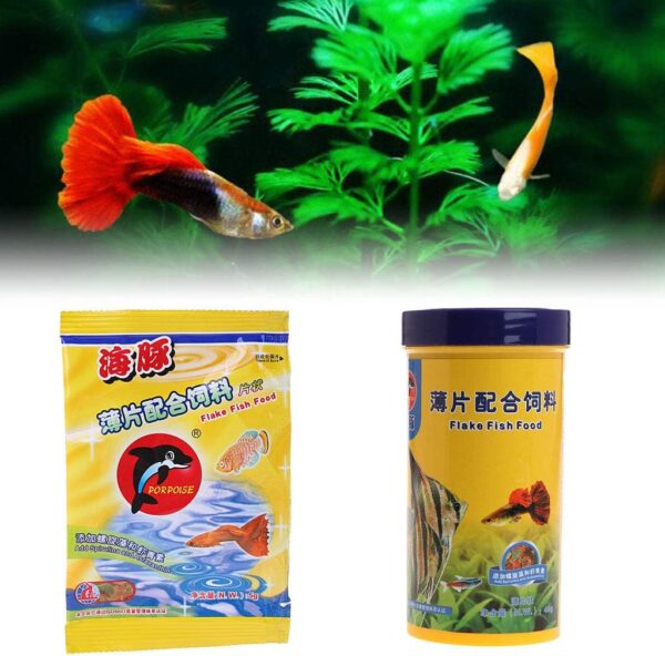 Fish Tank Food Flakes For Small Seawater Colorful Fish Guppy Swordfish Baby Fish Food Feed Aquarium 5g Aquarium Accessories - Image 4