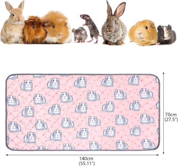 PStarDMoon Guinea Pig Cage Liners Waterproof Guinea Pig Pee Pads, Digital Print Washable Reusable & Anti Slip Guinea Pig Bedding Fast and Super Absorb Water for Small Animals Rabbit Hamster Rat - Image 2