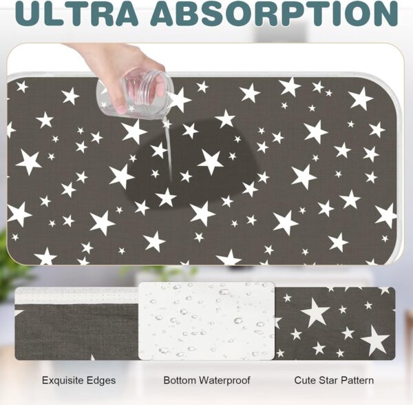 4 Pack Guinea Pig Cage Liners Absorbent Reusable Washable Guinea Pig Pee Pads Waterproof Hamster Bunny Small Animal Guinea Pig Bedding Puppy Kitten Whelping Box Mats for Cat 28 x 14 Inch, 2 Style - Image 3