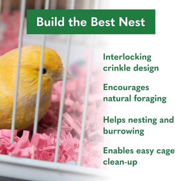 ECO BEDDING FiberCore Eco Colors, Dust Free Paper Bedding for Small Pets and Birds, Made in The USA, 1.5lb/10L Expands to 30L, Pink - Image 3