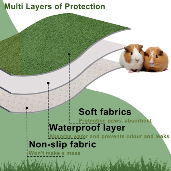 Guinea Pig Bedding Fleece Cage Liner C&C 2x4,Guinea Pig Fleece Blanket Cage Liner 56x28 (c&c 2x4 (2PCS)) - Image 2