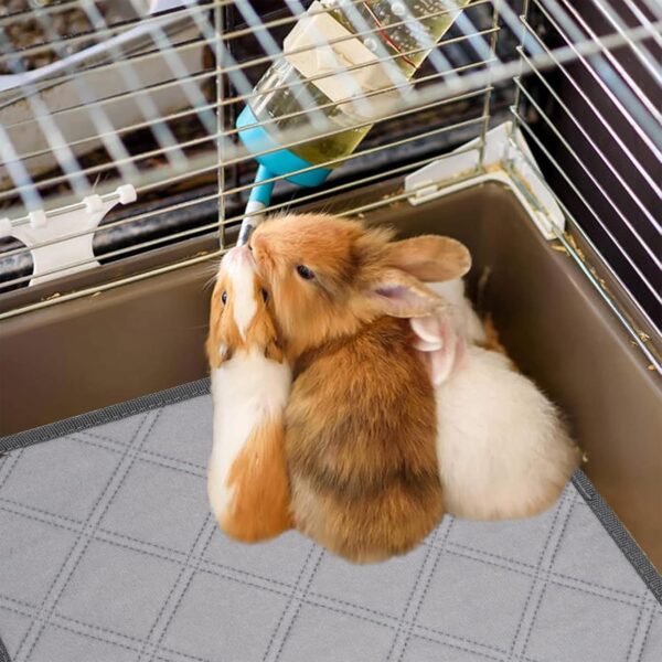 4 Pack Guinea Pig Cage Liner,Washable Pee Pads for Small Pet,Reusable Guinea Pig Bedding,Non-Slip Mat for Small Animals Soft and Comfortable Sleep Pads for Chinchillas Rabbits Hamster Bunny - Image 5