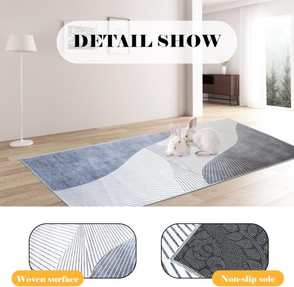 kathson Large Rabbit Cage Liner 78.7”×39.4” Guinea Pig Bedding Waterproof Bunny Washable Floor Mat Reusable Absorbent Non Slip Pet Pee Pad for Small Animals Cages Hamster Chinchilla Cat Dog - Image 6