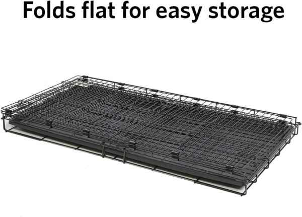 Midwest Homes for Pets Wabbitat Folding Rabbit Cage, 93.98 cm (37-Inch) Long, Includes 1.27 cm (1/2-inch) Floor Grid and removable plastic tray, Black, Model 157 - Image 4