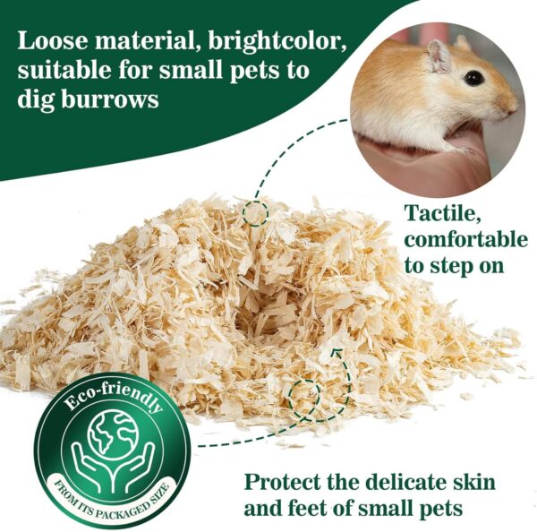 Sukh 29OZ Aspen Hamster Bedding - Aspen Shavings Pet Supplies Bedding and Litter for Guinea Pig Rabbit Snake Enclosure Horse Bunny Hedgehog Chicken Coop Reptile Chinchilla Small Animal Dust-Free - Image 4