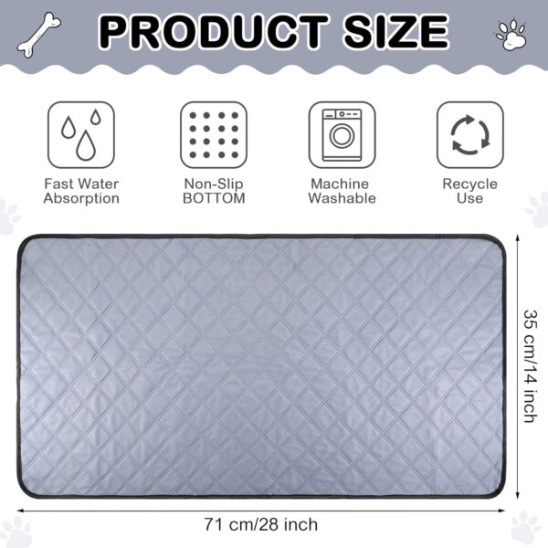 Namalu 4 Pcs Guinea Pig Cage Liners Washable Small Animals Fleece Bedding Absorbent Guinea Pig Accessories Reusable Guinea Pig Pee Pads Non Slip Fleece Cage Liners for Small Animals(14 x 28 Inch) - Image 3