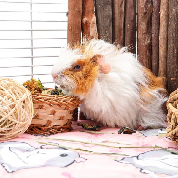 PStarDMoon Guinea Pig Cage Liners Waterproof Guinea Pig Pee Pads, Digital Print Washable Reusable & Anti Slip Guinea Pig Bedding Fast and Super Absorb Water for Small Animals Rabbit Hamster Rat - Image 6
