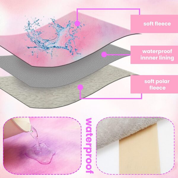 ORZECHKO Guinea Pig Cage Mat - 3 Pack 19.2"*24" Waterproof Small Animal Bedding Accessories for Guinea Pig Rat Hamster Chinchilla Hedgehog Rabbit Ferret- Washable Soft Fleece Pet Cage Liner Blankets - Image 3