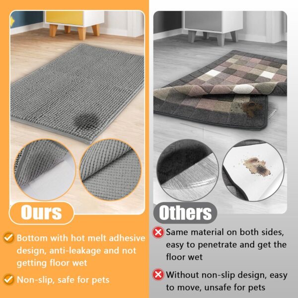 MEWTOGO 2 Pcs Washable Guinea Pig Fleece Cage Liners, Reusable & Non-Slip Guinea Pig Pee Pads, Soft Small Pet Bedding Mats for Rabbits Hamsters Ferrets - 24'' x 47'' - Image 2