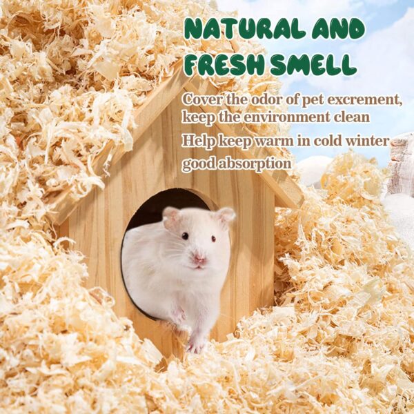 Sukh 29OZ Aspen Hamster Bedding - Aspen Shavings Pet Supplies Bedding and Litter for Guinea Pig Rabbit Snake Enclosure Horse Bunny Hedgehog Chicken Coop Reptile Chinchilla Small Animal Dust-Free - Image 5