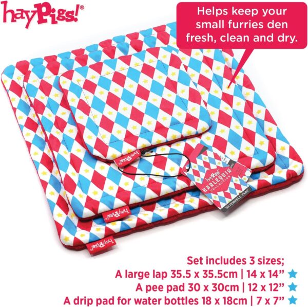HAYPIGS 3 x Reversible Guinea Pig Cage Liner - Fleece Liners for Guinea Pigs - Guinea Pig Bedding and Pee Pads - Guinea Pig Accessories for Cage - Image 4