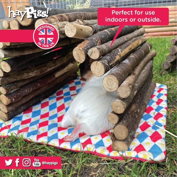 HAYPIGS 3 x Reversible Guinea Pig Cage Liner - Fleece Liners for Guinea Pigs - Guinea Pig Bedding and Pee Pads - Guinea Pig Accessories for Cage - Image 5