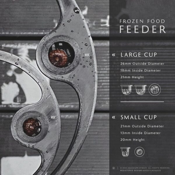 byMazy Fish Feeding Ring with Worm Feeder Cone, Aquarium Floating Plant Portal - Tropical/Cold-Water Fish Tank Accessories (100mm Ring + Large Cup, Clear White) - Image 7