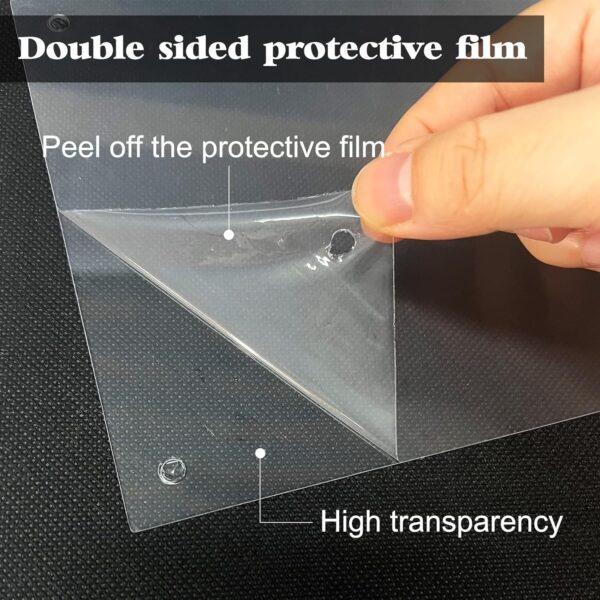 10 Pcs Pet Cage Liner 15 x 40cm, Cage Urine Guard Side Lining Clear Sheet with 50 Pcs Stainless Steel Zip Ties, Anti-Urine Side Lining Sheet for Rabbit Guinea Pig Hamster Ferret Chinchilla - Image 3