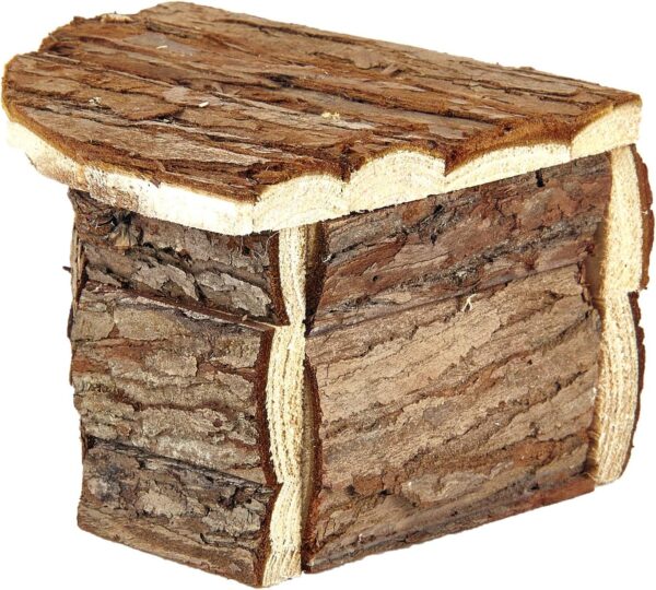 Pet Ting Natural Living Corner House For Small Animals Real Wood Mouse Hamster Gerbil Rat - Image 4