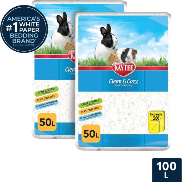 Kaytee Clean & Cozy White Paper Bedding 100 Liters - Image 10