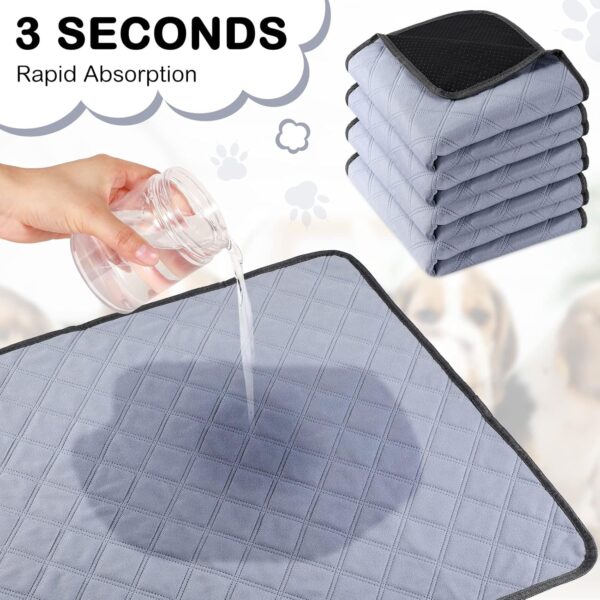 Namalu 4 Pcs Guinea Pig Cage Liners Washable Small Animals Fleece Bedding Absorbent Guinea Pig Accessories Reusable Guinea Pig Pee Pads Non Slip Fleece Cage Liners for Small Animals(14 x 28 Inch) - Image 6