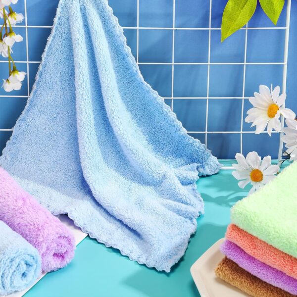 10 Pieces Guinea Pigs Blankets Hamster Fleece Cage Liners Soft Guinea Pig Accessories Small Animal Pet Blanket Sleep Bedding Mats Pet Supplies for Dog Puppy Cat (Mixed Colors, 18 x 24 Inch) - Image 7