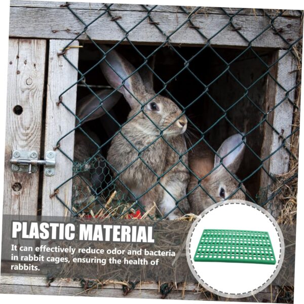 GANAZONO 2pcs Rabbit cage Leaky Board Rabbit Bedding pet Bedding for Small Animals Bunny Bedding for Rabbits pet nest mat Hamster cage Liner Rabbit cage Liner Rabbit Foot Plate pet Supply - Image 2