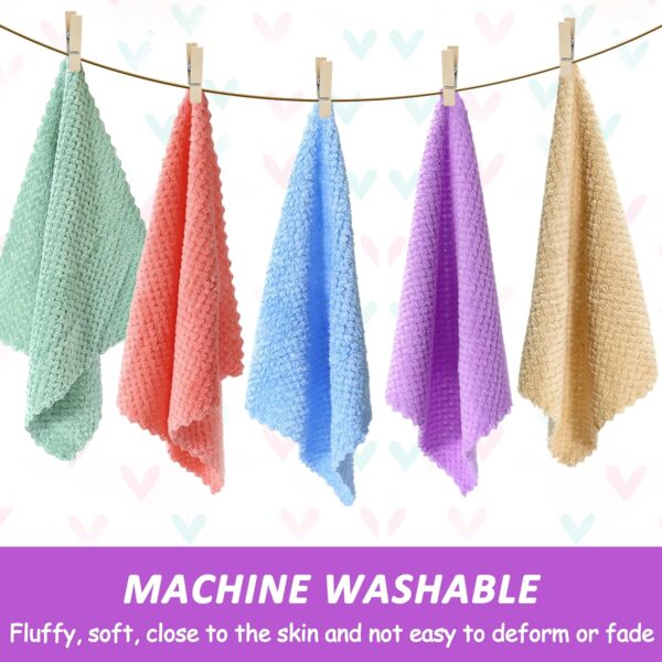 10Pcs Guinea Pig Fleece Blanket, 12 x 12In Guinea Pig Bedding, Reusable Hamster Cage Liners Washable Pet Pee Pad Small Animal Soft Sleep Mat Pad Cover for Hedgehog Hamster Chinchilla Ferret(5 Color) - Image 6