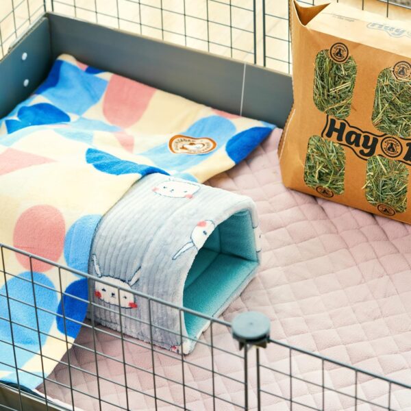 GuineaDad Premium Liner - Rainy Day Fleece Guinea Pig Bedding - Ultra-Plush Reusable Guinea Pig Cage Liner - AirCell Technology - Extra Absorbent Bamboo Pet Supplies - Waterproof Bottom - 2x4 C&C - Image 6