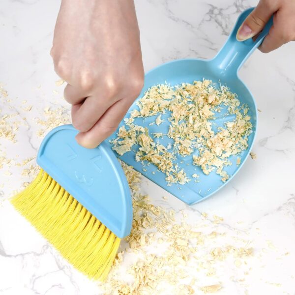 Large Hamster Sand Bathroom Set Small Animal Sand Bathtub Container Bathtub Pets Toilet Washroom Box with Min Sand Shovel and Broom Creative Plastic Bath Basin for Hamster Small Pet Cage Accessory - Image 4