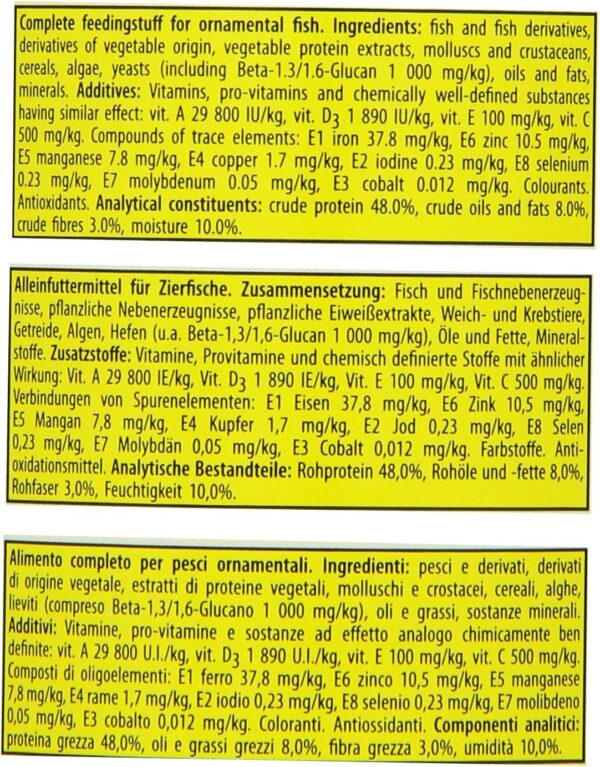 Tropical Supervit Granules Premium Main Food for All Ornamental Fish Pack of 1 x 250 ml - Image 4