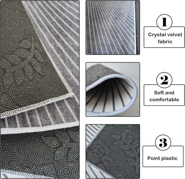 kathson Large Rabbit Cage Liner 78.7”×39.4” Guinea Pig Bedding Waterproof Bunny Washable Floor Mat Reusable Absorbent Non Slip Pet Pee Pad for Small Animals Cages Hamster Chinchilla Cat Dog - Image 5