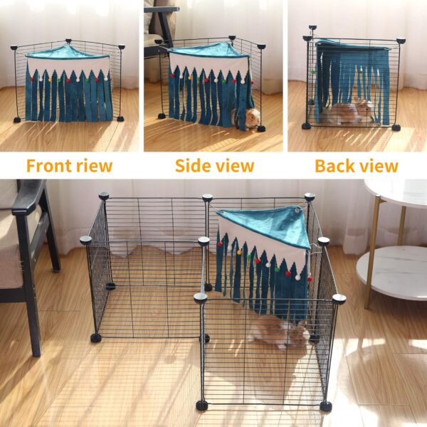 2PCS/PACK Guinea Pig Hammockst,Corner Fleece Forest Hideout for Guinea Pigs, Ferrets, Chinchillas, Dwarf Rabbits and Other Small Pets,Guinea Pig Accessories,Suitable for Midwest/C&C Or Other Cage - Image 4