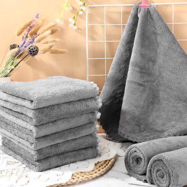 Panelee 10 Pcs Waterproof Guinea Pig Blankets Washable Small Animal Pee Pad Pet Blanket Sleep Bedding Mats Absorbent Guinea Pig Cage Liner Reusable Pet Sleep Mat Pad Cover (Gray,18 x 24 Inch) - Image 7